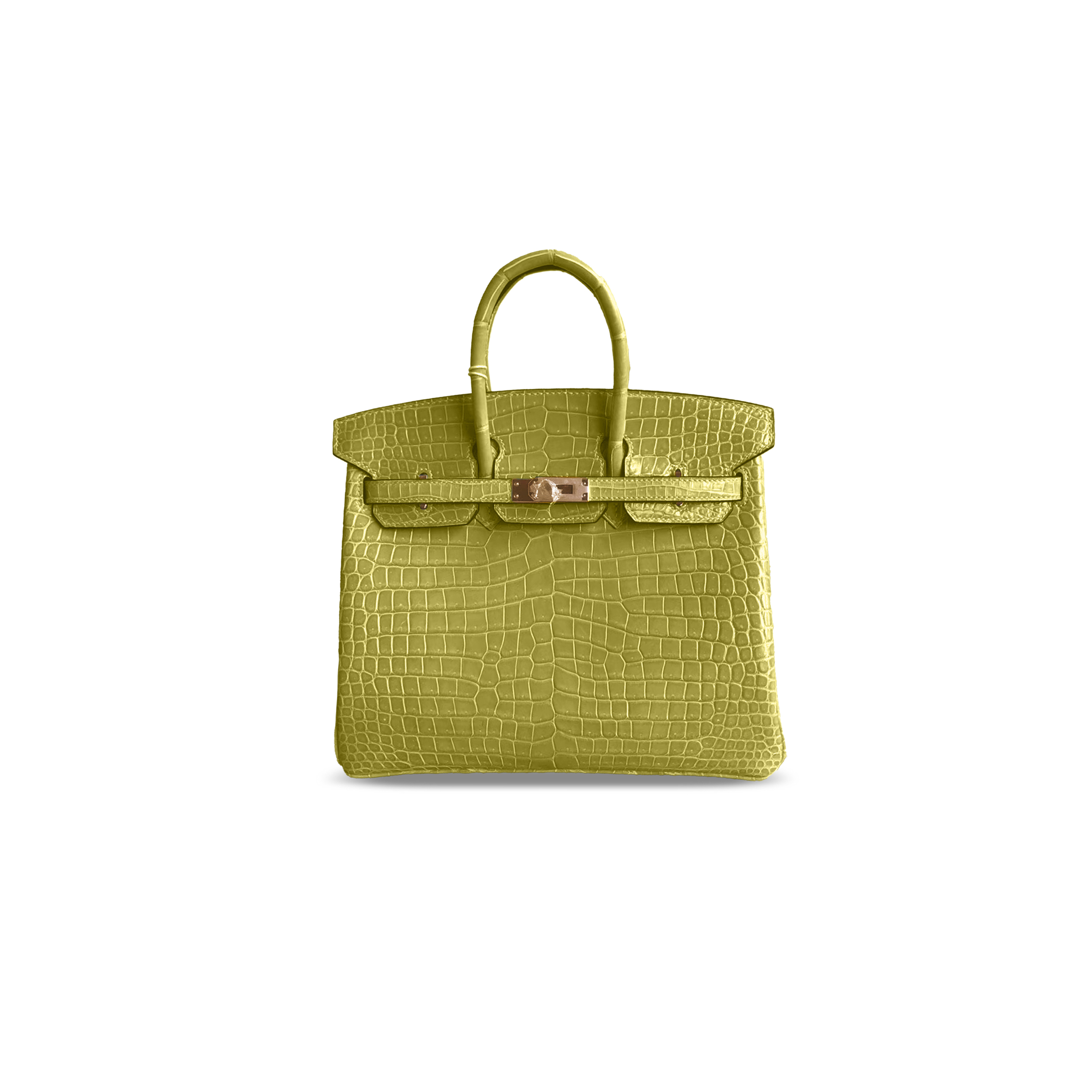 H**mes master birkin 25 crocodile leather gold hardware 3500481 (25*20*13cm)